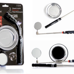 11314 Manyetik Set 3'lü (Tepsi + LED Fener + Ayna)